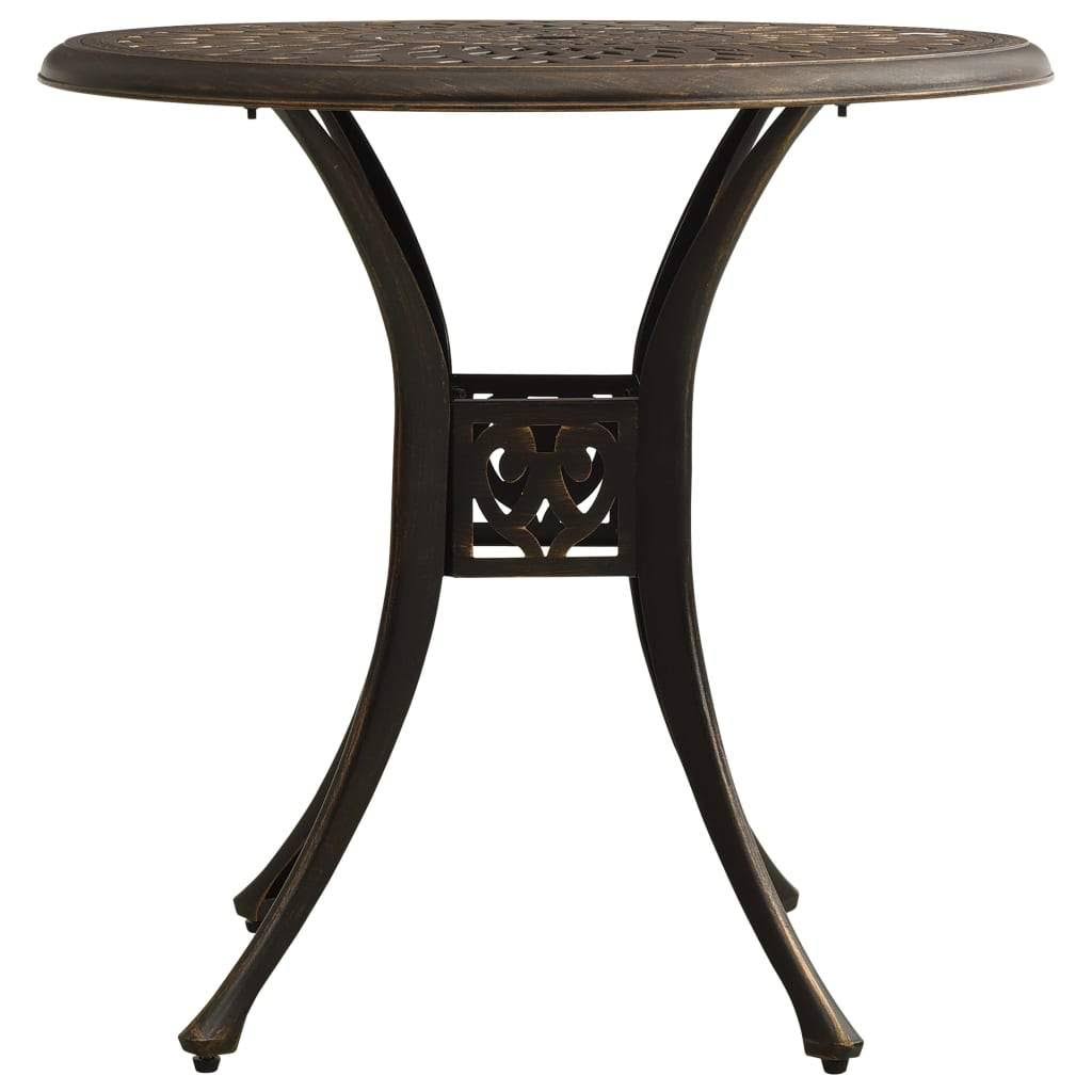 Black Cast Aluminum Garden Table B6917