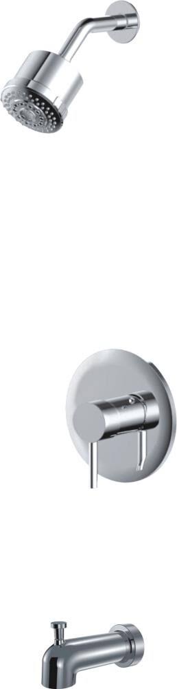 Polished Chrome Wall-Mount Bathtub Faucet K82677