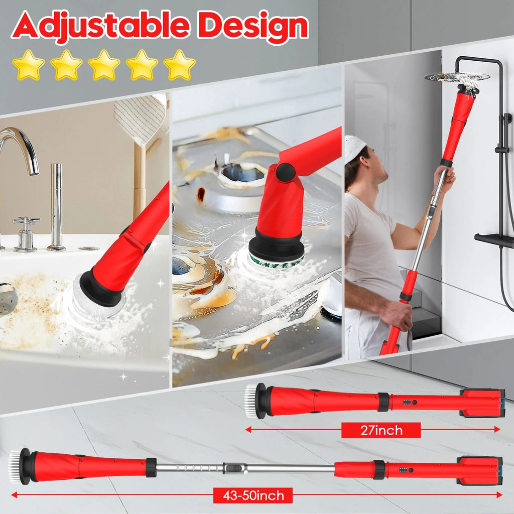 Electric Spin Scrubber with 8 Brushes B8184