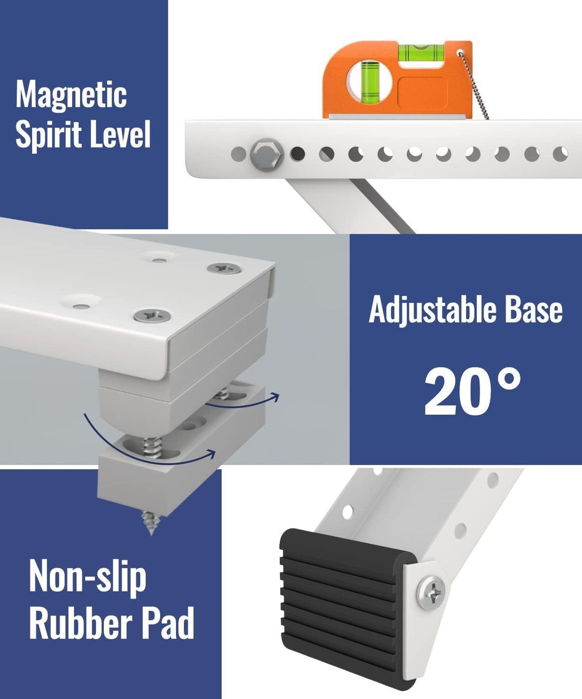 Window Air Conditioner Support Bracket, Universal for 5,000-12,000 BTU AC Units, Up to 85lbs, Adjustable Extender Leg, 2-Pack H77040