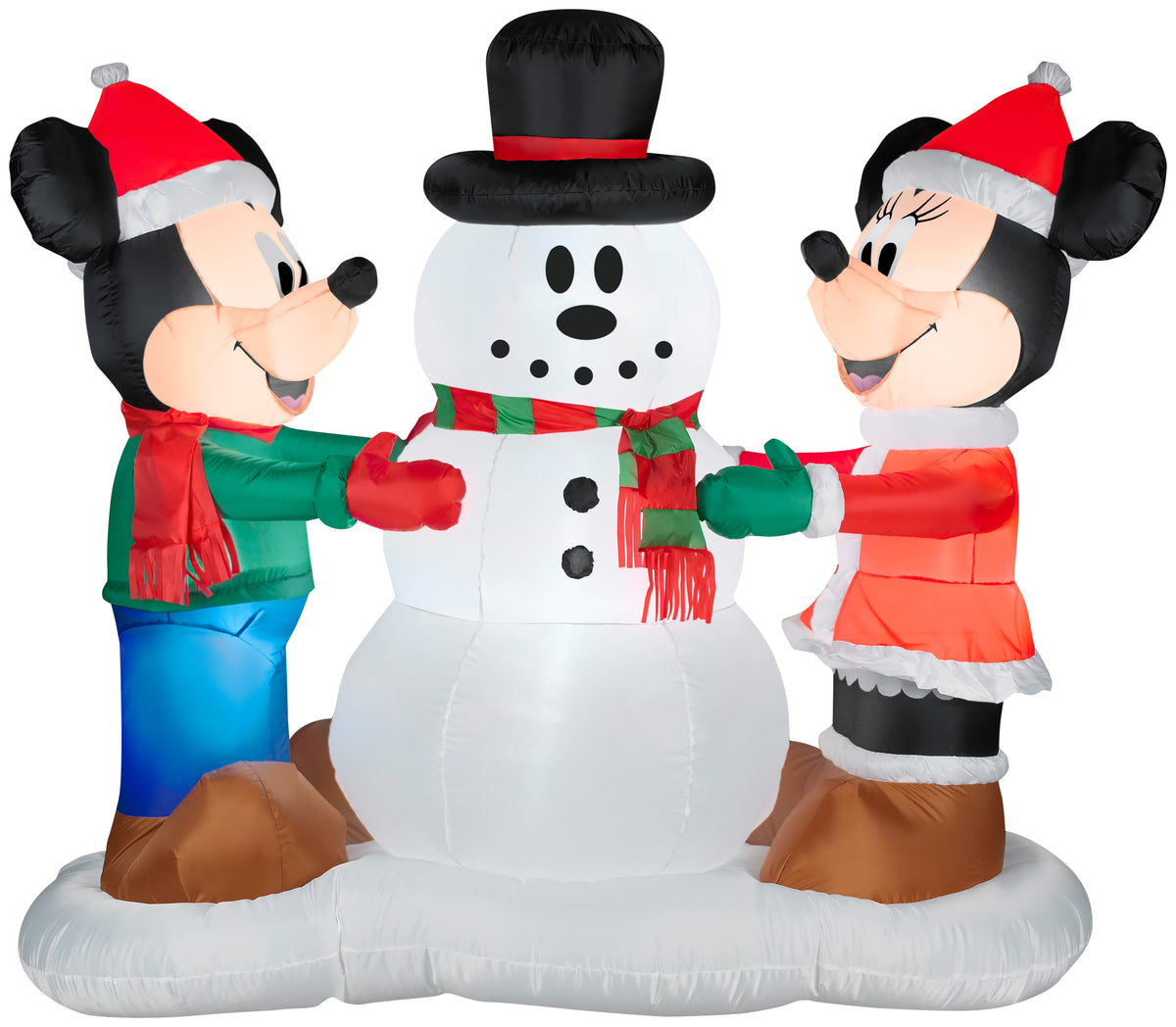 Christmas Airblown Inflatable Snowman Scene, 5 ft Tall S575397