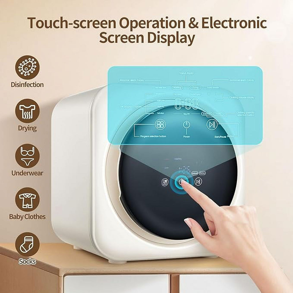 2 In 1 Mini Portable Cloth Washer And Dryer Combo, 3.5 L SS Washing Machine F861760