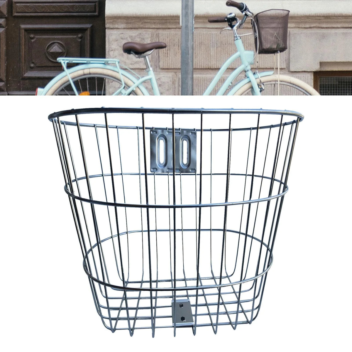 Bike Frame Basket Rust Resistant Metal Bicycle Basket B778401