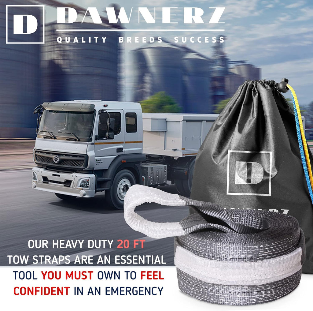 Tow Strap Heavy Duty 75000 lbs 30ft Towing Rope U80632
