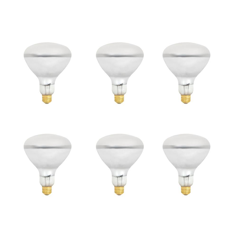 400-Watt Soft White R40 Dimmable Incandescent Flood Light Bulb (6-Pack) H15165