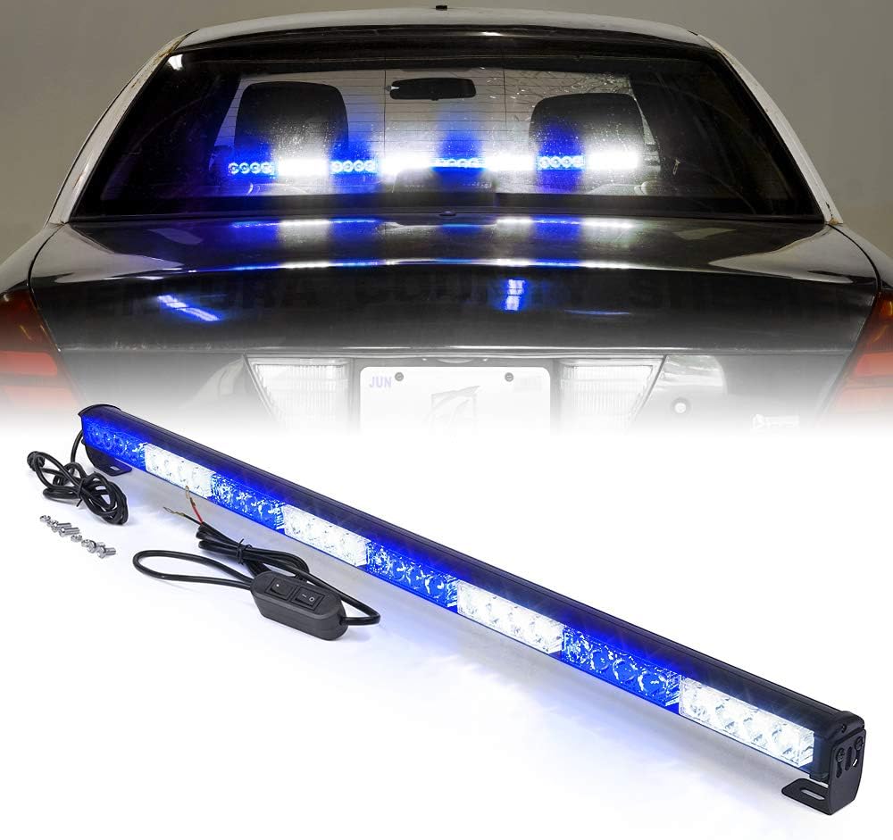 White/Amber LED Strobe Light Bar, Pack of 2 N6468