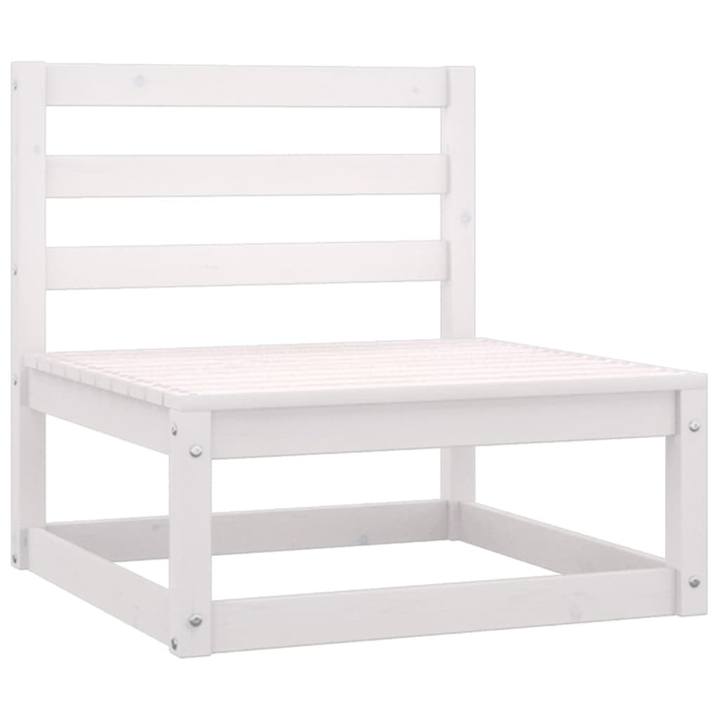 Patio Sofa Set with Anthracite Cushions White Pinewood Outdoor Furniture L717084