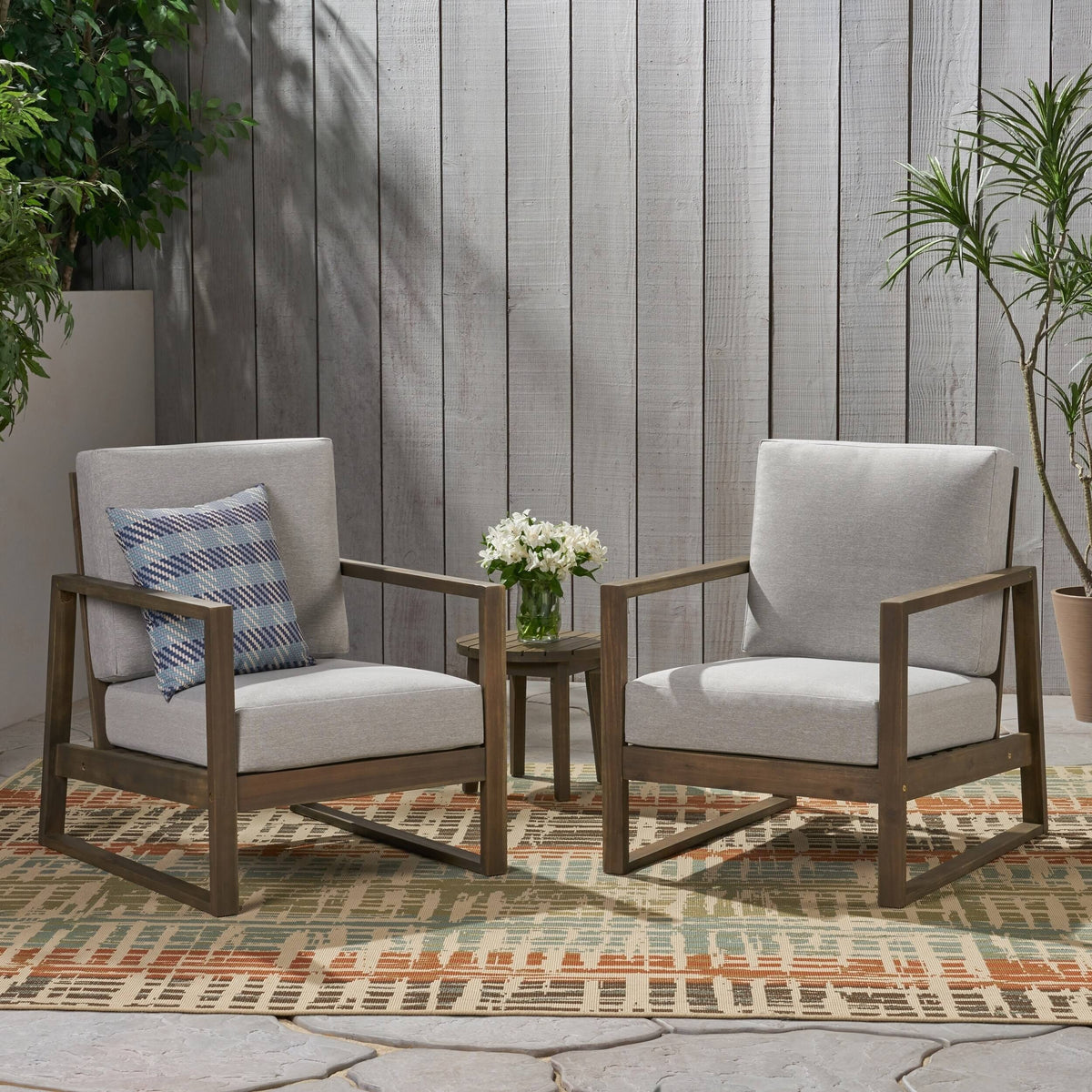 Acacia Wood Club Chair C269