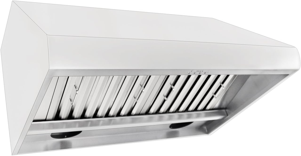 Stainless Steel Wall Range Hood with Baffle Filters H485