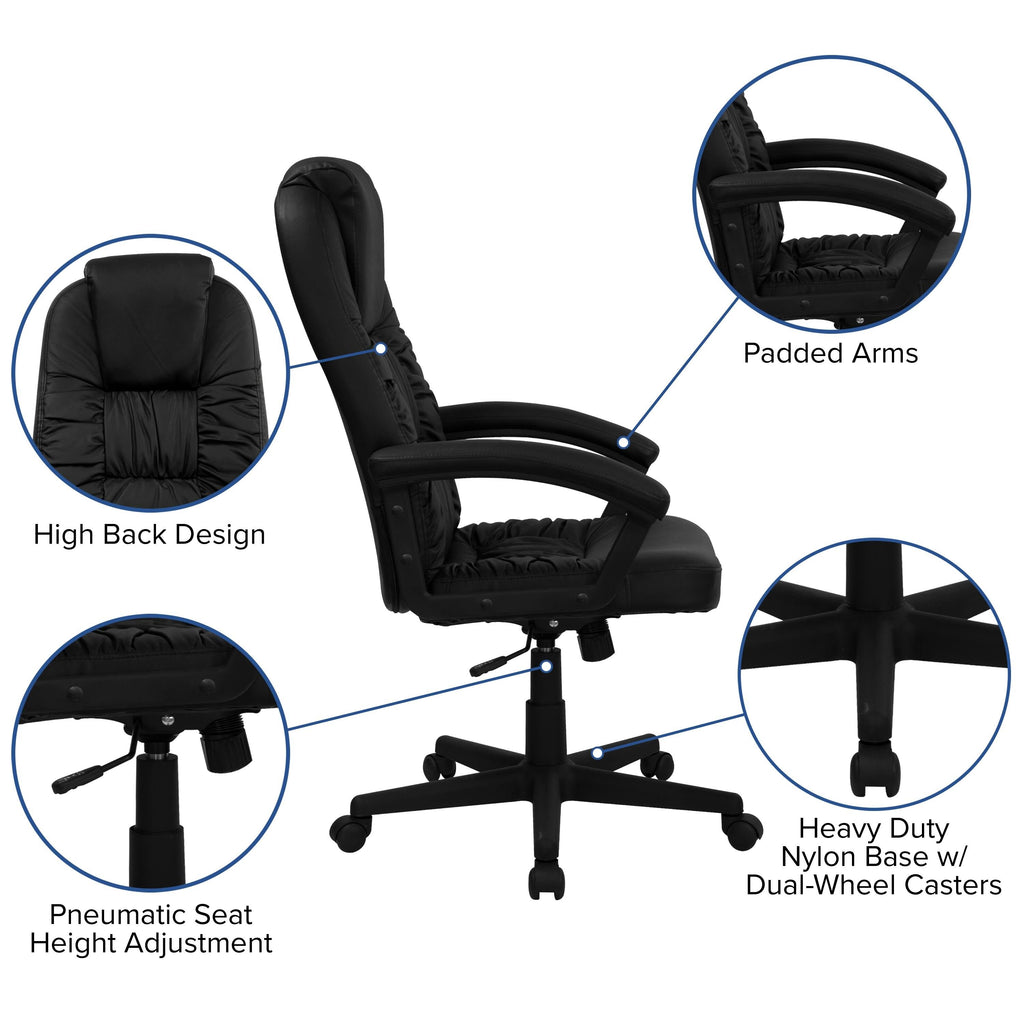 Black LeatherSoft Executive Office Chair O55973
