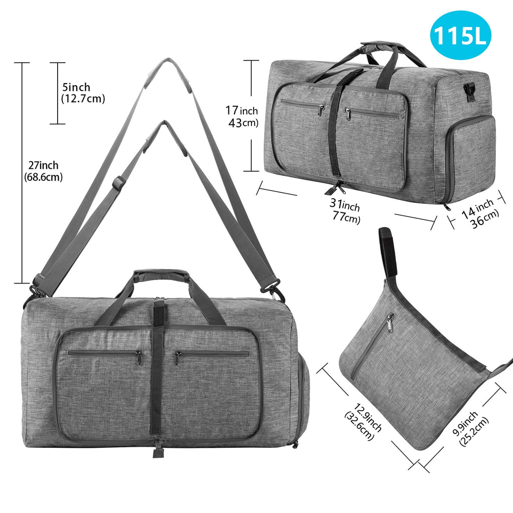 Dark Purple 115L Waterproof Travel Duffle Bag L881