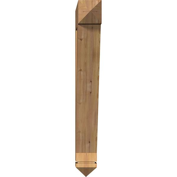 Traditional Arts & Crafts Smooth Bracket, Western Red Cedar O491