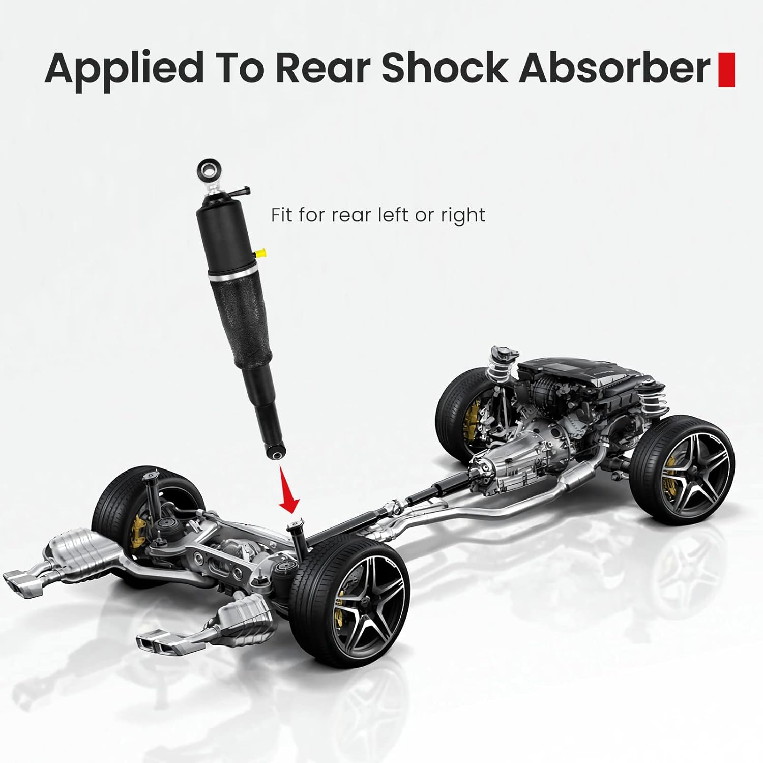 Air Absorber Shock Suspension Strut Spring Rear Left or Right B5978