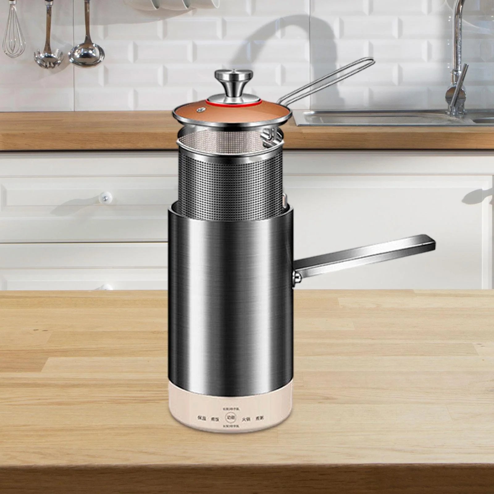 1.8L Stainless Steel Electric Deep Fryer with Basket C745652