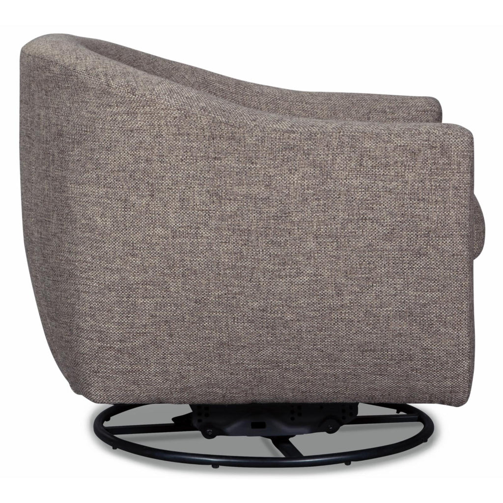 Taupe Tufted Swivel Glider A10419