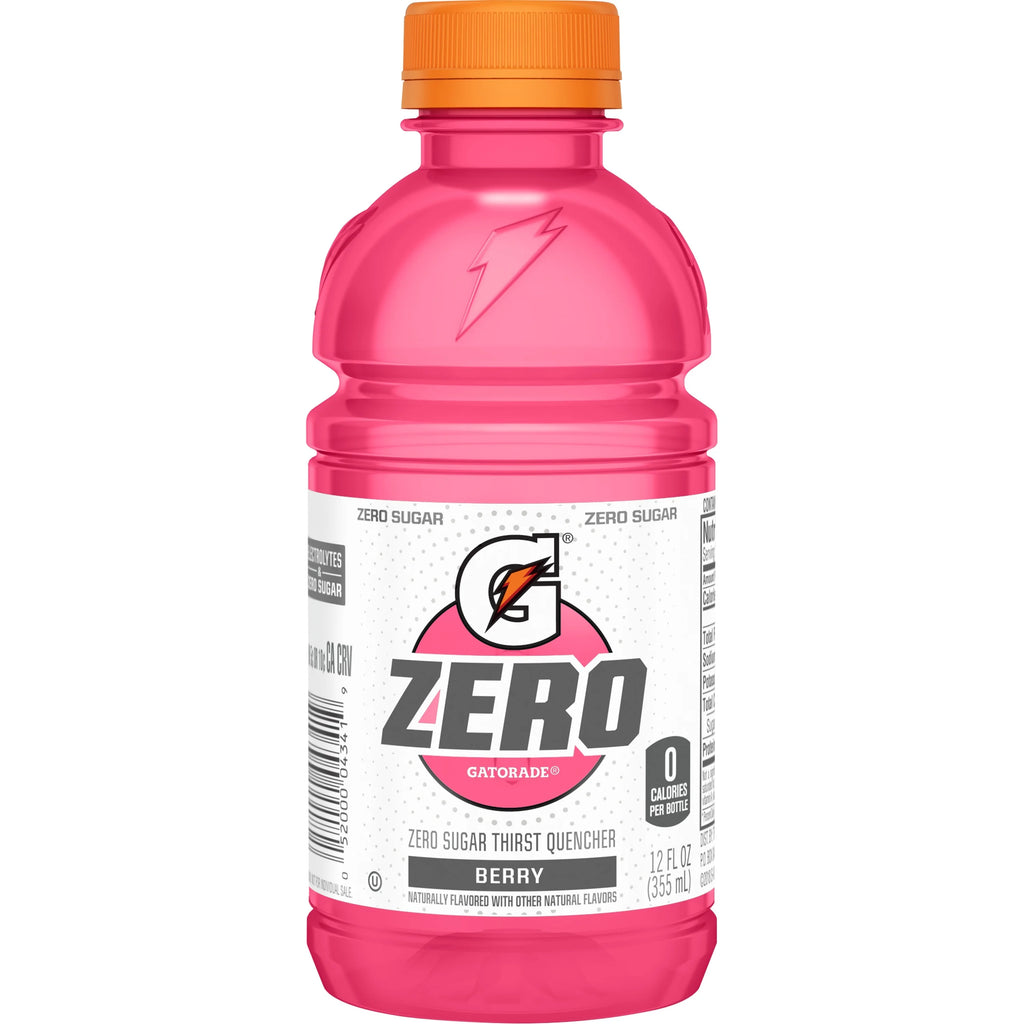 G Zero Sugar Sports Drink, 12 oz, 24 Pack Bottles U575264