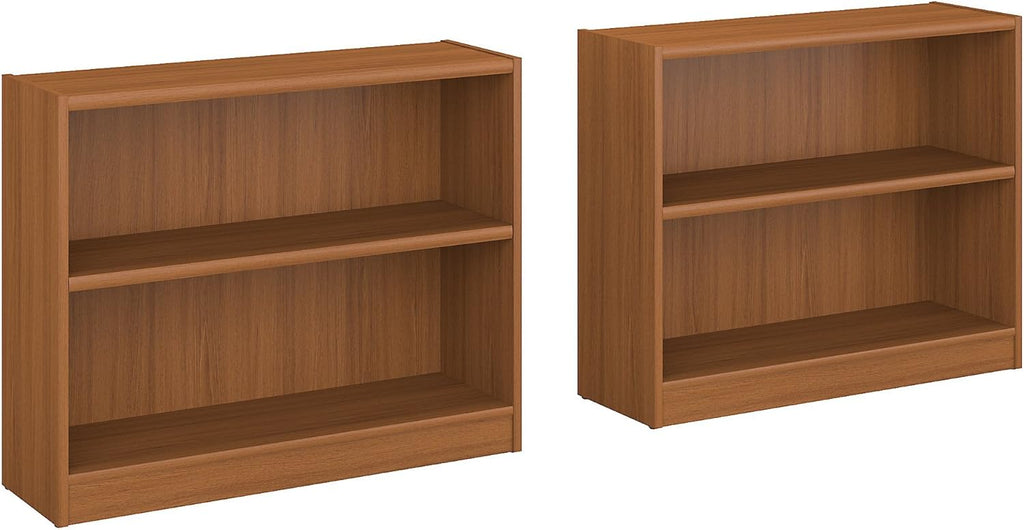 2 Shelf Bookcase Set of 2 in Royal Oak P8002