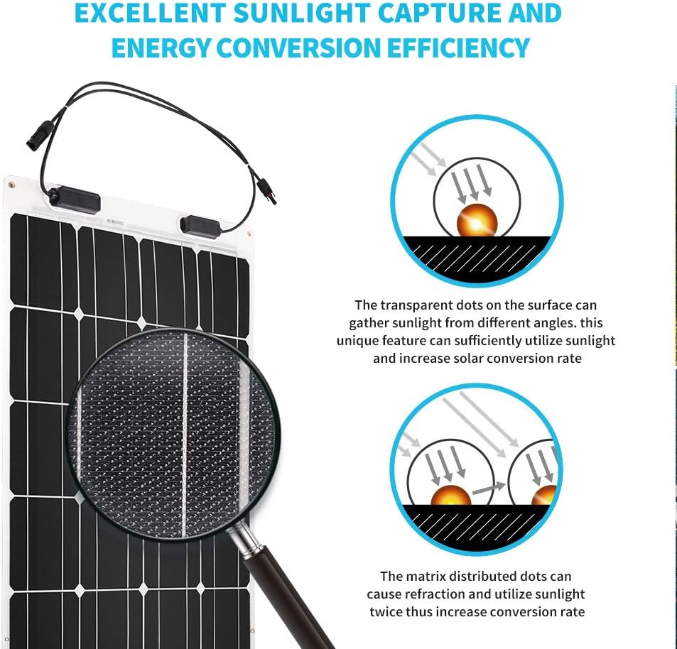 Flexible Solar Panel 100 Watt 12 Volt Monocrystalline C213738