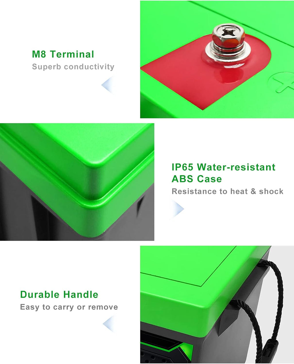 12V 400Ah LiFePO4 Battery with 250A BMS K128