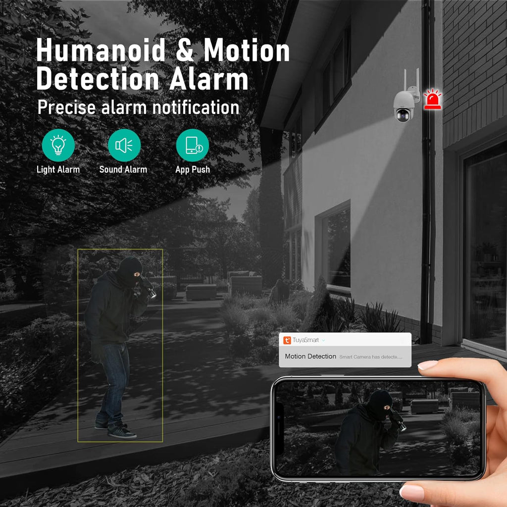 1080P WiFi Security Camera Outdoor with Night Vision Q170