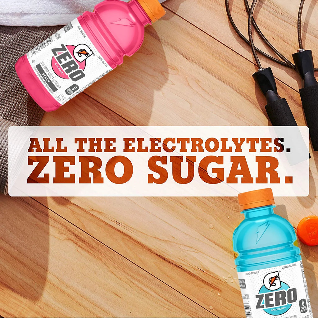 G Zero Sugar Sports Drink, 12 oz, 24 Pack Bottles U575264