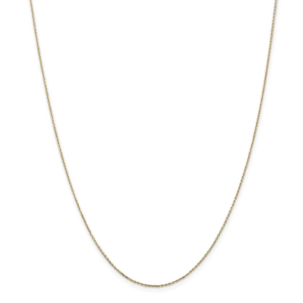 14k Yellow Gold Satin Script Initial Necklace J164133
