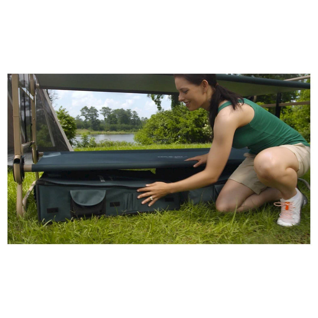 CamOBunk Large with 2 Organizers Cabinets - Green - Camping P6997