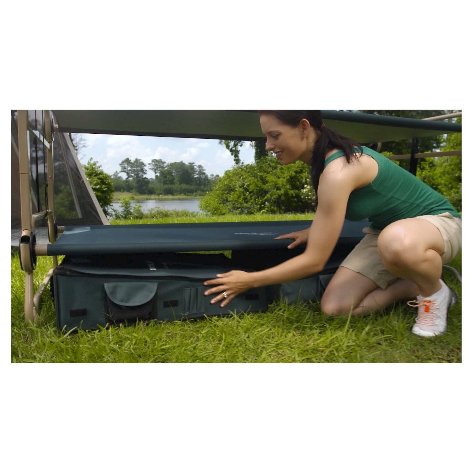 CamOBunk Large with 2 Organizers Cabinets - Green - Camping P6997
