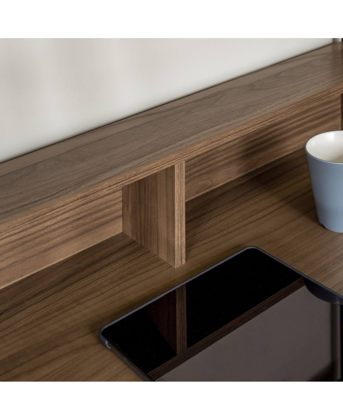 2-Piece Brown Wood Desk Set B9659