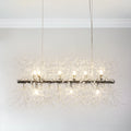 9-Light Linear Mid-Century Modern Chandelier W714857