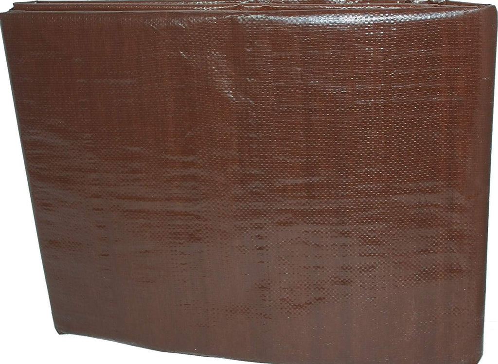 Brown/Black Heavy Duty Tarp, 8-9 Mil Thick, 18x24, Pack of 2 U6332