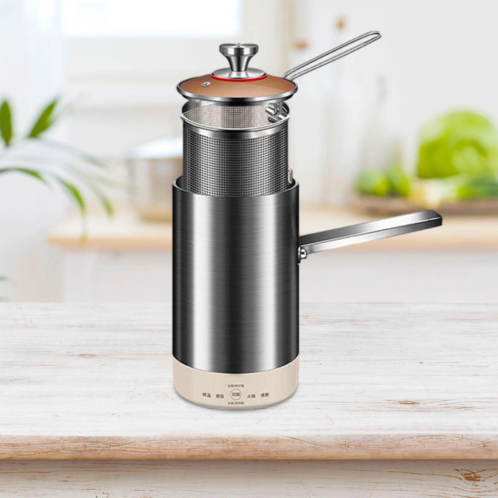 1.8L Stainless Steel Electric Deep Fryer with Basket C745652