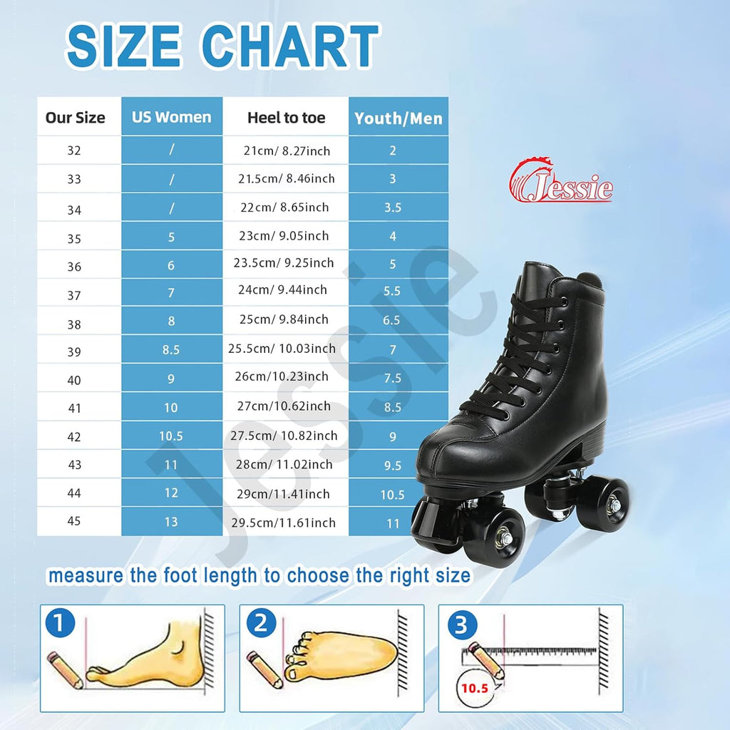PU Leather Roller Skates Y983807
