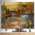 Natural Pine Wood Landscape Print - Multi-Color - 40 in. x 30 in. L16037