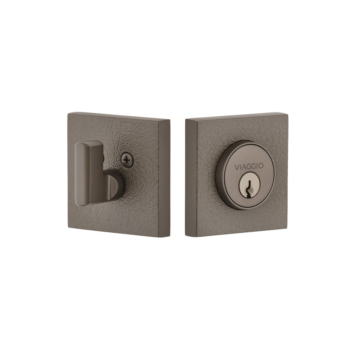 Titanium Gray Single Cylinder Deadbolt R453278