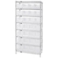 Wire 8 Shelf Unit with 28 Bins Clear E781364
