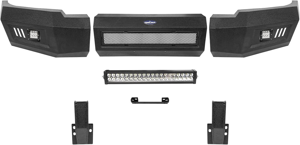 Front Bumper with License Plate Mount and LED Lights K277