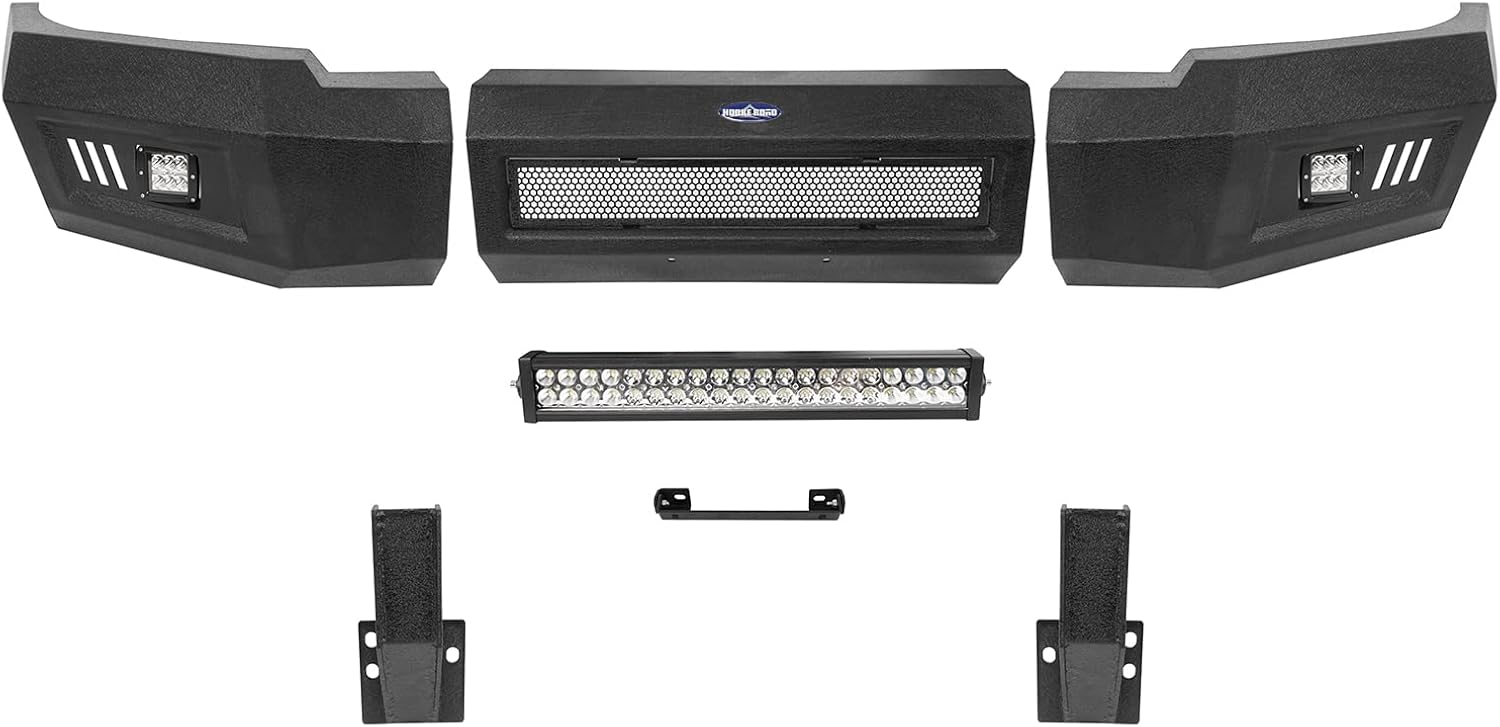 Front Bumper with License Plate Mount and LED Lights K277