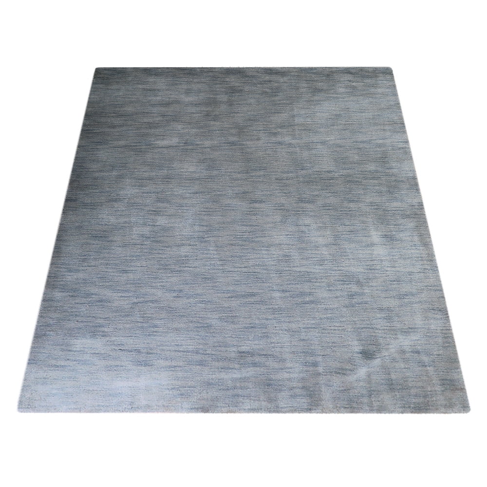 Hand Knotted Wool Area Rug, 3'x5', Light Blue L461