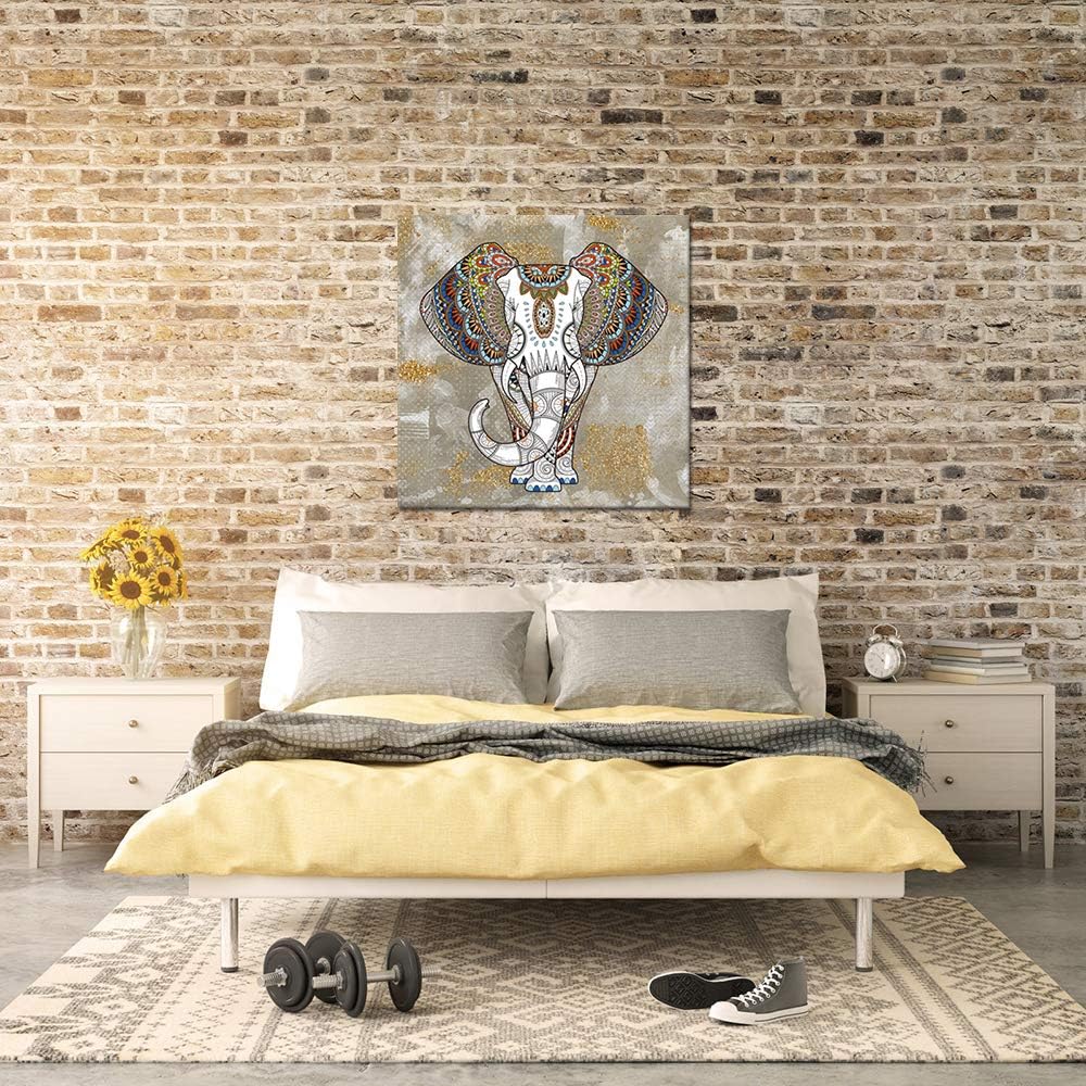 Elephant Canvas Wall Art Framed Painting Prints H59221