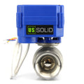 1x22 Stainless Steel Electrical Ball Valve with Full Port, 9-24V DC, 3 Wire Setup I439768