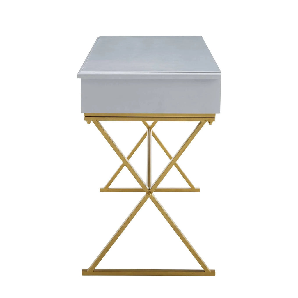 Grey 2 Drawer Desk E95401