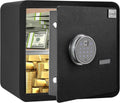 Black Solid Alloy Steel Biometric Fingerprint Safe Box K534