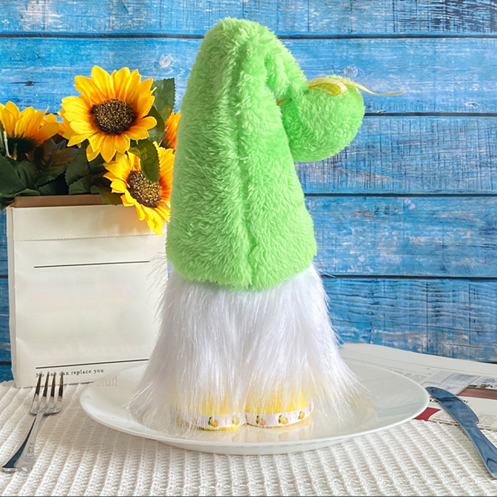 Birch Gnomes Plush Doll Summer Style Faceless Doll Plushie Ornament Home Decor C944077