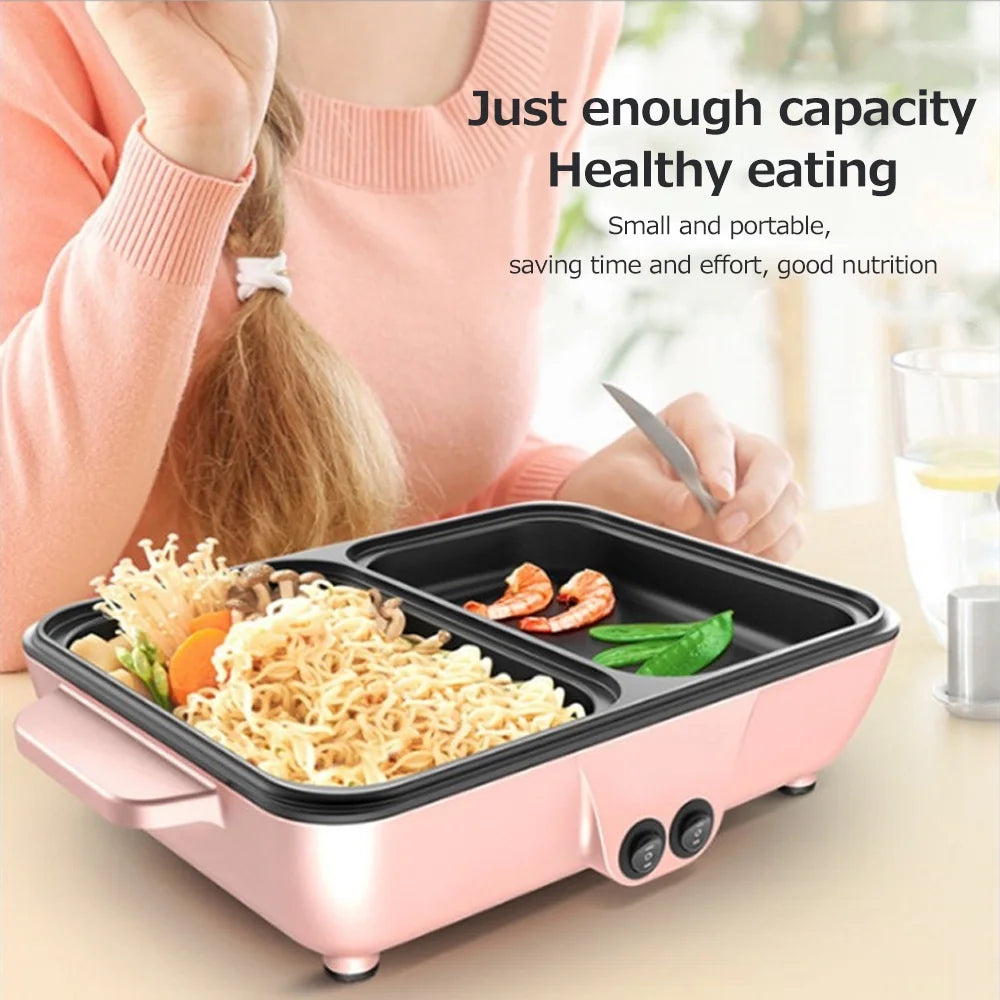 2L Electric Grill Pan Barbecue One Pot 1200W A215693