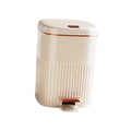 White Aureate 8L Step Trash Can T540885