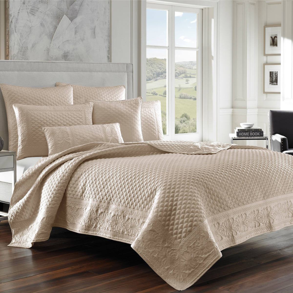 Taupe Full/Queen Coverlet P846931