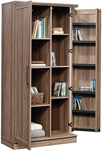 35.36 W Storage Cabinet with Door and Shelves in Salt Oak J460766