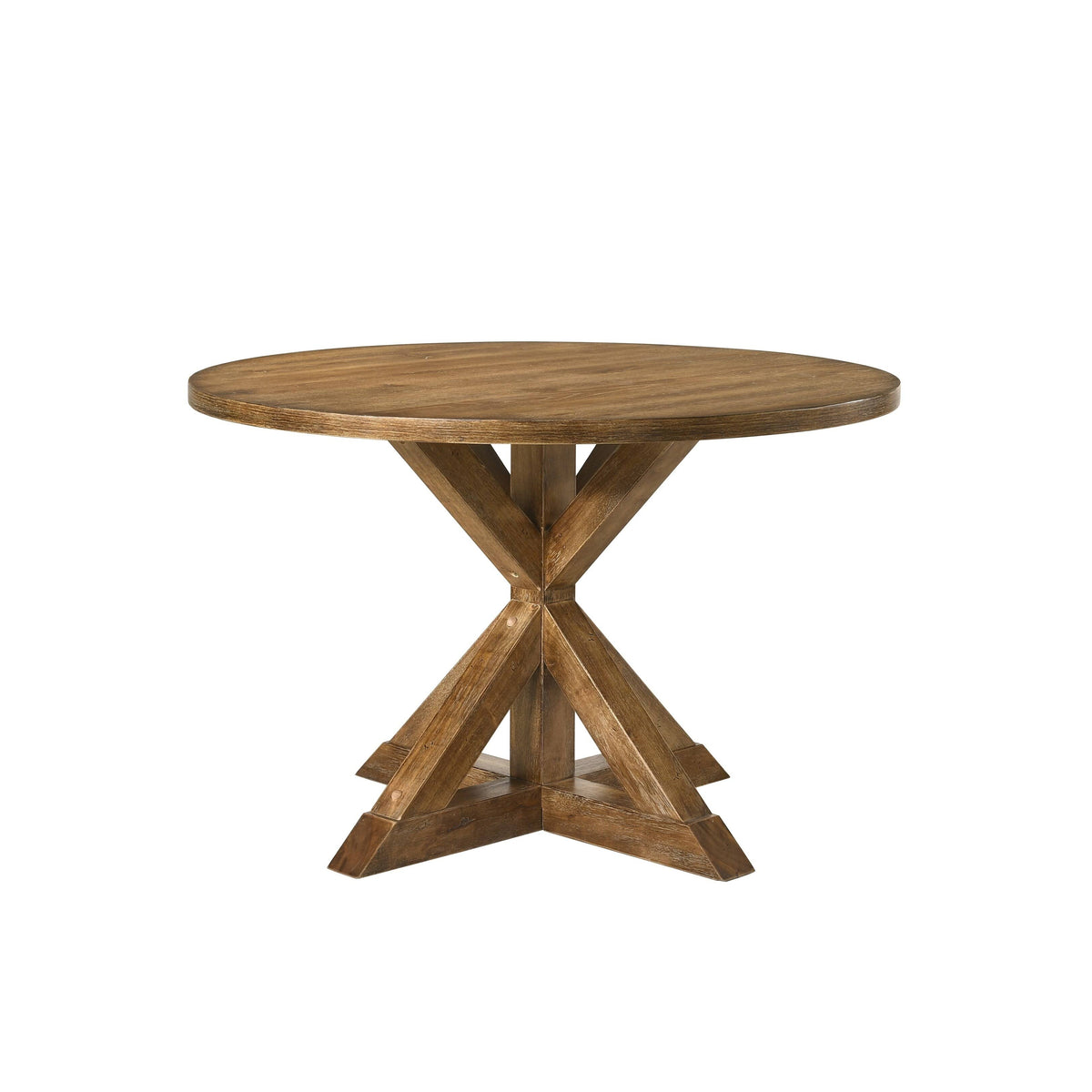 Round Wooden Table with Pedestal Base T476676