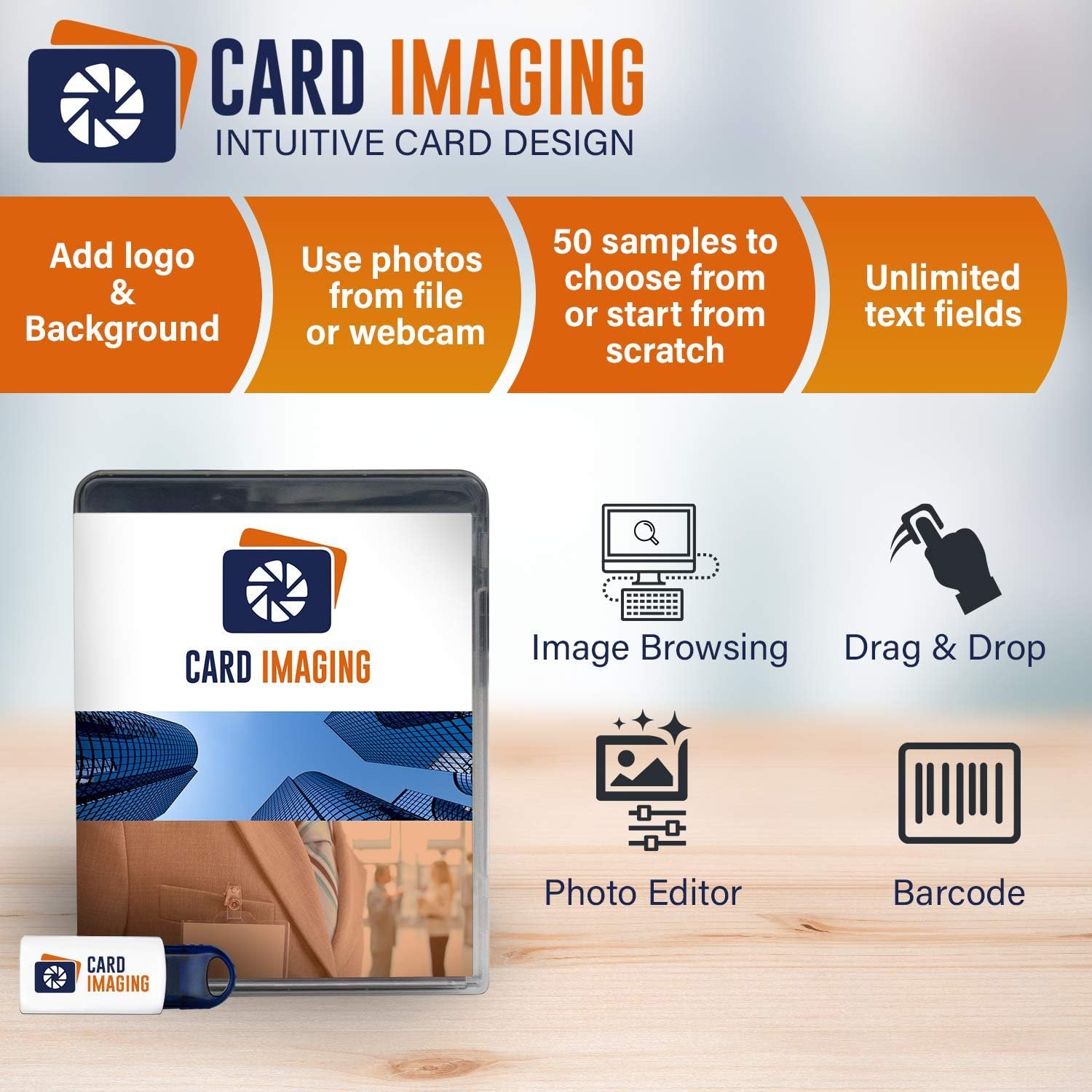 ID Card Printer Bundle V657